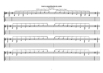 8-string (Drop E) : G major arpeggio (3nps) box shapes TAB pdf