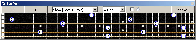 GuitarPro6: C natural octaves