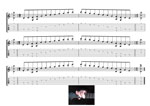 C pentatonic major scale (7-string: Drop A) box shapes TAB pdf