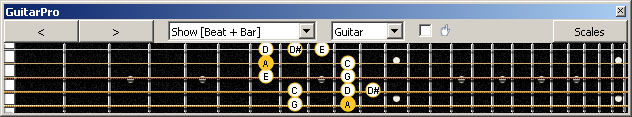 GuitarPro6 5Dm2 box shape