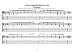 C major arpeggio 7-string guitar Drop A box shapes TAB pdf