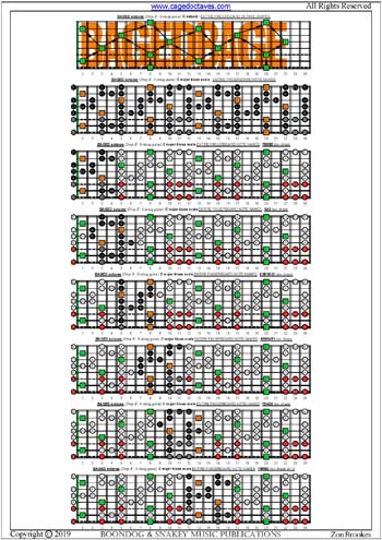 BAGED octaves (8-string guitar: Drop E) fingerboard C major blues scale notes pdf