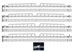 CAGED octaves C major arpeggio (3nps) box shapes TAB pdf
