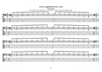 GuitarPro7 TAB : BCAGED octaves (Low B - BEADGC : 6-string bass) C major arpeggio (3nps) box shapes pdf