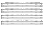 GuitarPro7 (8-string guitar : Drop E - EBEADGBE) TAB - C major scale (ionian mode) box shapes pdf