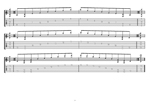 C major arpeggio (8-string guitar: Drop E - EBEADGBE) box shapes GuitarPro7 TAB pdf