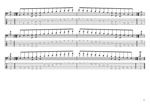 GuitarPro8 TAB : CAGED octaves 6-string bass (Drop A - AEADGC) C major scale (ionian mode) box shapes pdf