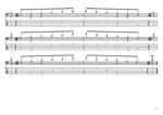 GuitarPro8 TAB : CAGED octaves 6-string bass (Drop A - AEADGC) C major arpeggio box shapes pdf