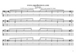 GuitarPro8 TAB : CAGED octaves 5-string bass (Drop A - AEADG) C major arpeggio box shapes pdf