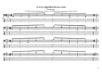 GuitarPro8 TAB: 5-string bass (Drop A - AEADG) C major arpeggio box shapes (3nps) pdf