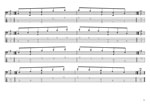 GuitarPro8 TAB: 5-string bass (Drop A - AEADG) C major arpeggio box shapes (3nps) pdf