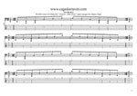 GuitarPro8 TAB: BAGED octaves 6-string bass (Drop E0 standard - EBEADG) C major arpeggio box shapes