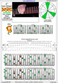 Meshuggah's 8-String Guitar Tuning (FBbEbAbDbGbBbEb) C major arpeggio : 8F#6G3G1 box shape (3nps) pdf
