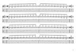 GuitarPro8 TAB : Meshuggah's 8-String Guitar Tuning (FBbEbAbDbGbBbEb) C major arpeggio box shapes pdf