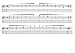 GuitarPro8 TAB: CAGED octaves (Baritone 6-string guitar : B1 standard tuning - BEADF#B) C major arpeggio box shapes pdf