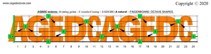 AGEDC octaves fingerboard : A natural octaves