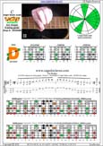 CAGED octaves C major blues scale : 6D4D2 box shape pdf