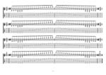 GuitarPro7 TAB: A minor scale (aeolian mode) 3nps box shapes pdf