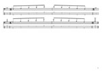 GuitarPro8 TAB: Meshuggah's 4-string bass tuning (FBbEbAb) C major arpeggio box shapes pdf