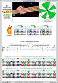 CAGFD octaves 4-string bass (Drop D - DAGD) C major scale (ionian mode) : 1G* box shape