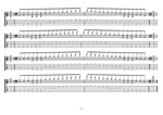 GuitarPro8 TAB: 6-string guitar (Drop D - DADGBE) C major scale (ionian mode) box shapes pdf